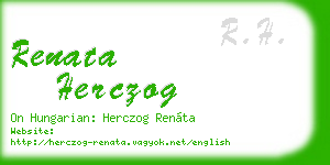 renata herczog business card